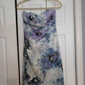 Strapless Floral Dress By Karen Millen Bought At Bloomingdale's